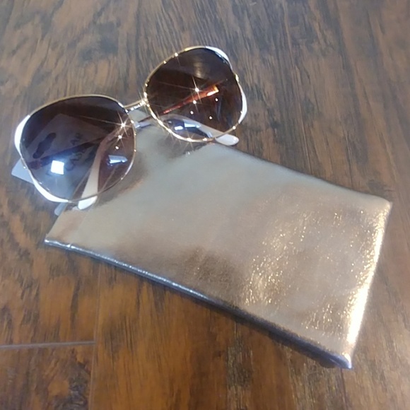 Bronze Shimmer Eye Glass Protective Case Brown - Picture 3 of 8